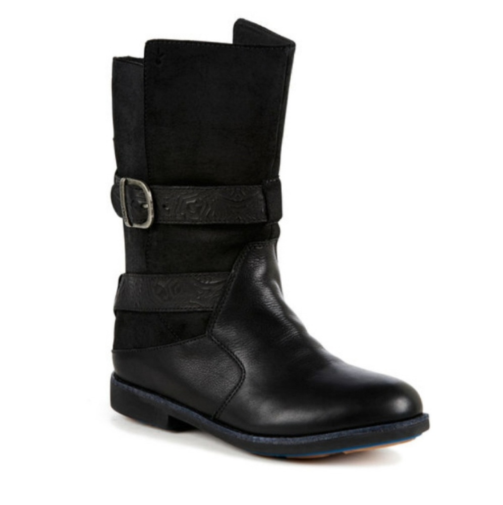 Leather Moto boots by Emu
